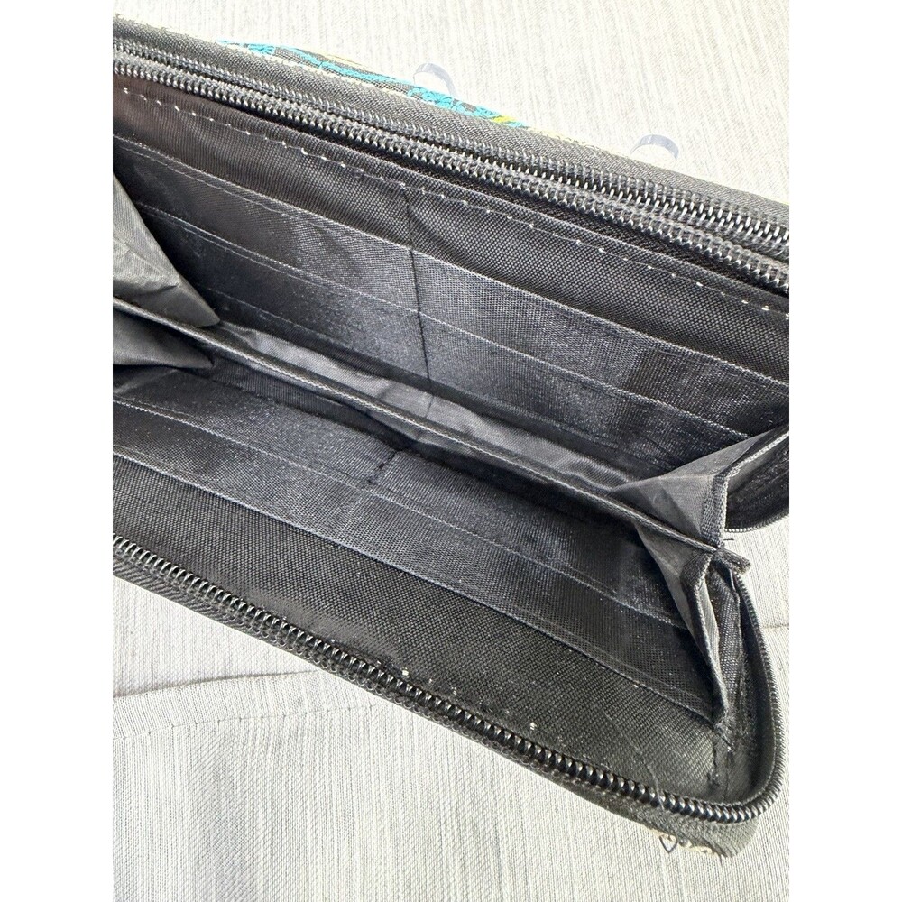 Cellphone Wallet Wristlet For Women Mexican-style embroidered butterfly & Floral - Picture 3 of 4